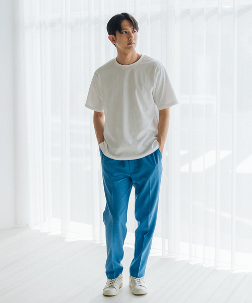 EDIFICE（エディフィス）の「”撥水＆汗染み防止機能” プロテック ポンチ Tシャツ "WEB限定"（Tシャツ/カットソー・メンズ・ブラック/ライトグレー/ホワイト/ベージュ系その他/グリーン/ネイビー・SMALL/MEDIUM/LARGE/X-LARGE）」の10枚目の写真