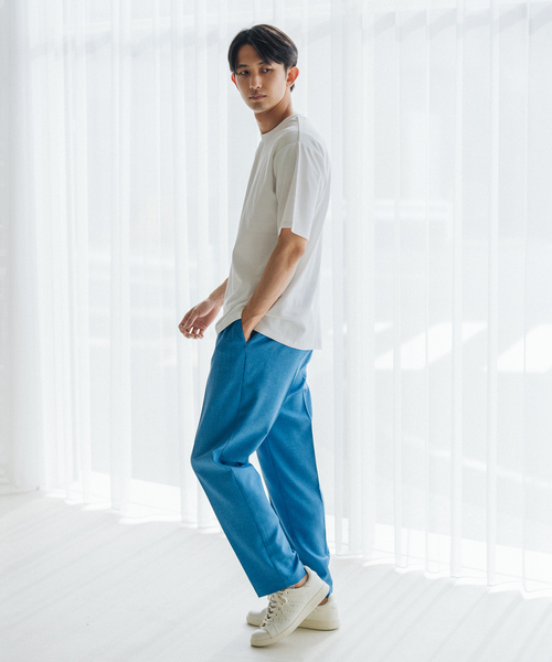EDIFICE（エディフィス）の「”撥水＆汗染み防止機能” プロテック ポンチ Tシャツ "WEB限定"（Tシャツ/カットソー・メンズ・ブラック/ライトグレー/ホワイト/ベージュ系その他/グリーン/ネイビー・SMALL/MEDIUM/LARGE/X-LARGE）」の8枚目の写真