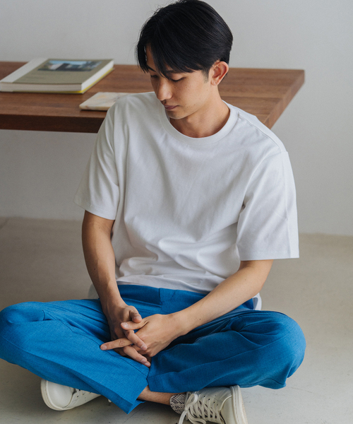 EDIFICE（エディフィス）の「”撥水＆汗染み防止機能” プロテック ポンチ Tシャツ "WEB限定"（Tシャツ/カットソー・メンズ・ブラック/ライトグレー/ホワイト/ベージュ系その他/グリーン/ネイビー・SMALL/MEDIUM/LARGE/X-LARGE）」の12枚目の写真