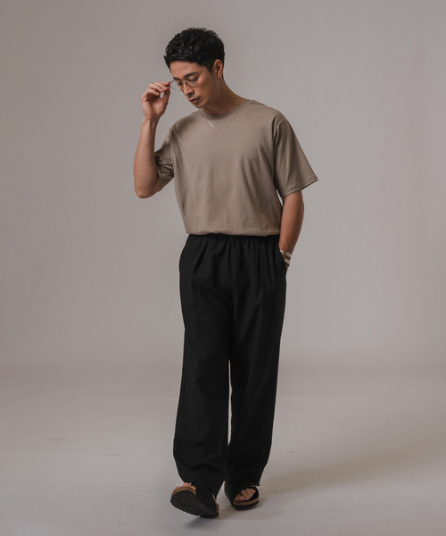 EDIFICE（エディフィス）の「”撥水＆汗染み防止機能” プロテック ポンチ Tシャツ "WEB限定"（Tシャツ/カットソー・メンズ・ブラック/ライトグレー/ホワイト/ベージュ系その他/グリーン/ネイビー・SMALL/MEDIUM/LARGE/X-LARGE）」の7枚目の写真