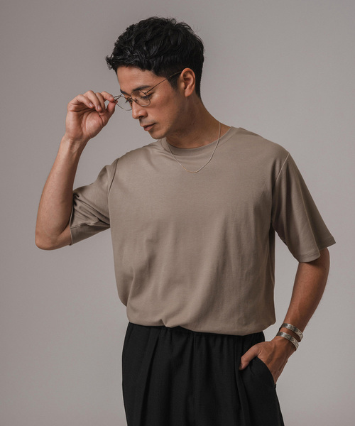 EDIFICE（エディフィス）の「”撥水＆汗染み防止機能” プロテック ポンチ Tシャツ "WEB限定"（Tシャツ/カットソー・メンズ・ブラック/ライトグレー/ホワイト/ベージュ系その他/グリーン/ネイビー・SMALL/MEDIUM/LARGE/X-LARGE）」の9枚目の写真