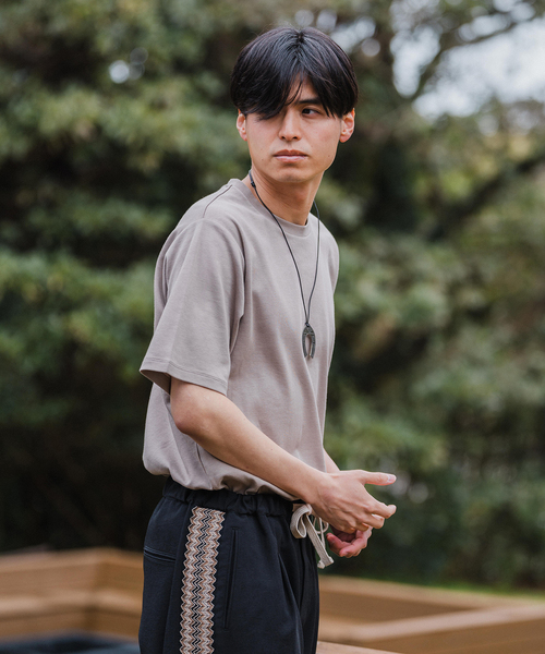 EDIFICE（エディフィス）の「”撥水＆汗染み防止機能” プロテック ポンチ Tシャツ "WEB限定"（Tシャツ/カットソー・メンズ・ブラック/ライトグレー/ホワイト/ベージュ系その他/グリーン/ネイビー・SMALL/MEDIUM/LARGE/X-LARGE）」の20枚目の写真