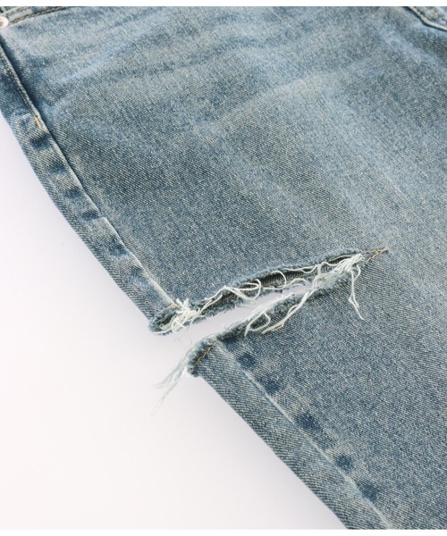 ANAP（アナップ）の「3つボタンサイドカットデニムパンツ（デニムパンツ・レディース・ブラック/ブルー・S/M）」の3枚目の写真