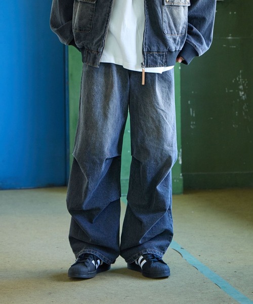 PBLIM(ページボーイリム)の「PBLIM/セットアップデニムパンツ(デニムパンツ・レディース・ブラック/ブルー・MEDIUM/LARGE)」の5枚目の写真