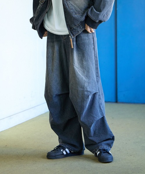 PBLIM(ページボーイリム)の「PBLIM/セットアップデニムパンツ(デニムパンツ・レディース・ブラック/ブルー・MEDIUM/LARGE)」の6枚目の写真