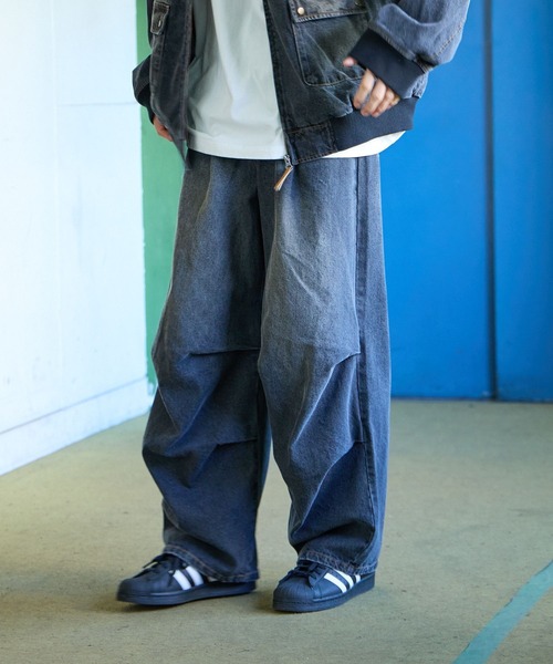 PBLIM(ページボーイリム)の「PBLIM/セットアップデニムパンツ(デニムパンツ・レディース・ブラック/ブルー・MEDIUM/LARGE)」の9枚目の写真