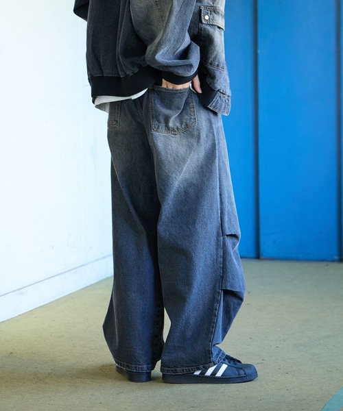 PBLIM(ページボーイリム)の「PBLIM/セットアップデニムパンツ(デニムパンツ・レディース・ブラック/ブルー・MEDIUM/LARGE)」の10枚目の写真