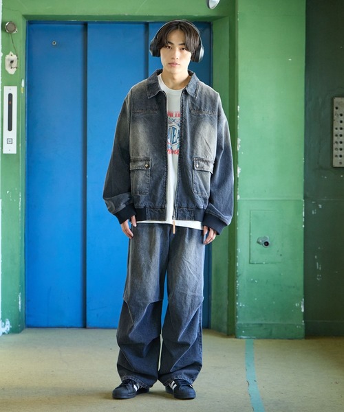 PBLIM(ページボーイリム)の「PBLIM/セットアップデニムパンツ(デニムパンツ・レディース・ブラック/ブルー・MEDIUM/LARGE)」の12枚目の写真