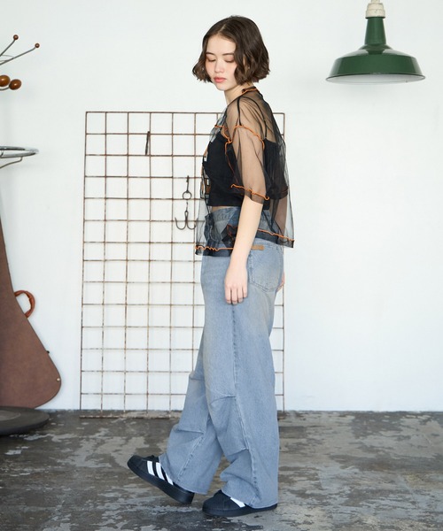 PBLIM(ページボーイリム)の「PBLIM/セットアップデニムパンツ(デニムパンツ・レディース・ブラック/ブルー・MEDIUM/LARGE)」の22枚目の写真