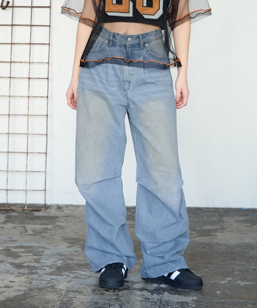 PBLIM(ページボーイリム)の「PBLIM/セットアップデニムパンツ(デニムパンツ・レディース・ブラック/ブルー・MEDIUM/LARGE)」の15枚目の写真