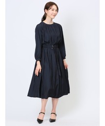 m.f.editorial（エムエフエディトリアル）の「【ロング丈】m.f.エディトリアル レディース パウダーサテン ギャザーワンピース（ワンピース・メンズ）」