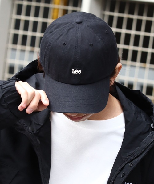 Lee（リー）の「【Lee/リー】オーガニックコットン ミニロゴキャップ（キャップ・メンズ・ピンク/ブラック/マスタード/ネイビー/ホワイト/ベージュ・FREE）」の7枚目の写真