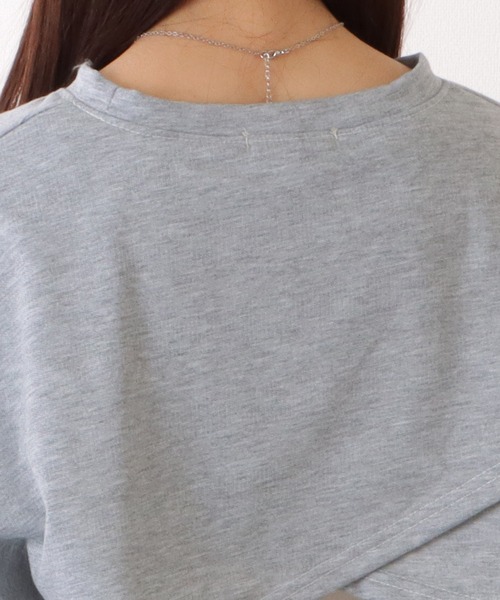 Lace Ladies(レースレディース)の「バックリボン レイヤード コンパクト クルーネック プルオーバー(Tシャツ/カットソー・レディース・ブラック/グレー/ホワイト・XL/M)」の22枚目の写真