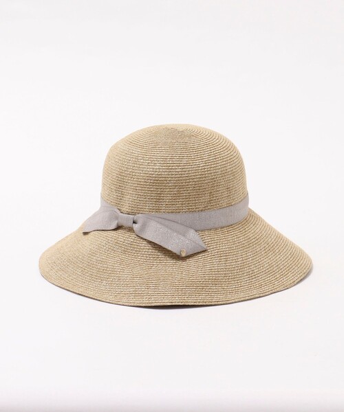 NOLLEY’S（ノーリーズ）の「ラメリボンペーパーダウンハット（ハット・レディース・ナチュラル・FREE）」の3枚目の写真