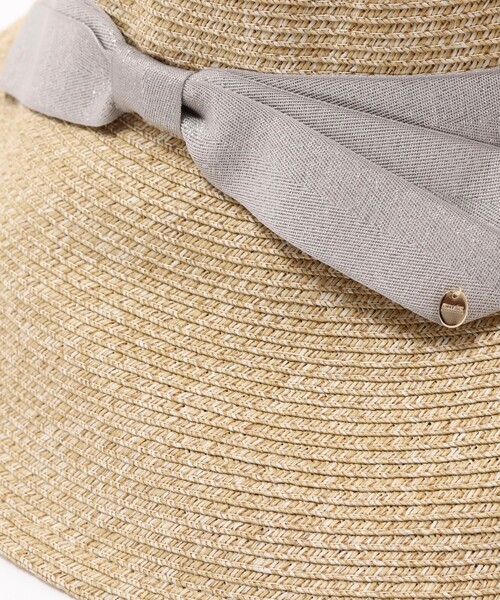 NOLLEY’S（ノーリーズ）の「ラメリボンペーパーダウンハット（ハット・レディース・ナチュラル・FREE）」の4枚目の写真