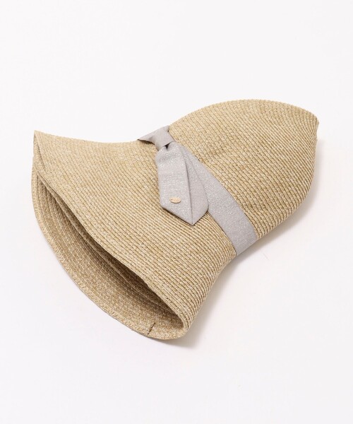 NOLLEY’S（ノーリーズ）の「ラメリボンペーパーダウンハット（ハット・レディース・ナチュラル・FREE）」の8枚目の写真