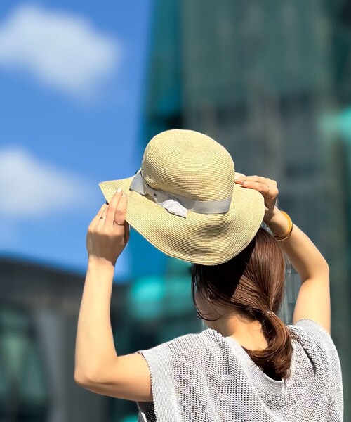 NOLLEY’S（ノーリーズ）の「ラメリボンペーパーダウンハット（ハット・レディース・ナチュラル・FREE）」の13枚目の写真