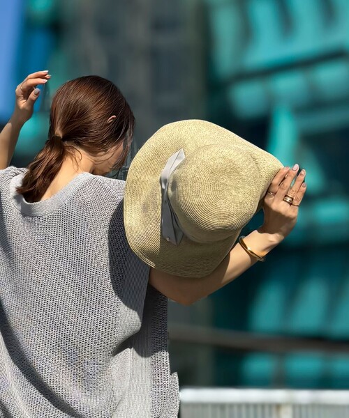 NOLLEY’S（ノーリーズ）の「ラメリボンペーパーダウンハット（ハット・レディース・ナチュラル・FREE）」の15枚目の写真