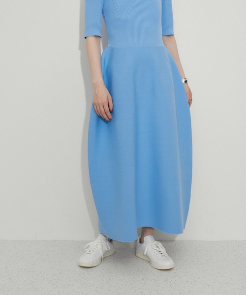24SS アダムエロペ FEMME サステナブルビスチェニットワンピース 24SS♡アダムエロペ FEMME サステナブルビスチェニットワンピース