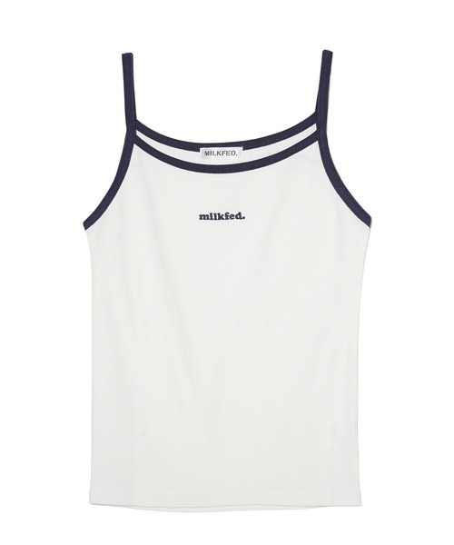 MILKFED.（ミルクフェド）の「MILKFED.  CAMISOLE（キャミソール・レディース・ベージュ/ネイビー/ブラック/ホワイト・S/M）」の2枚目の写真