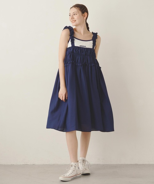 MILKFED.（ミルクフェド）の「MILKFED.  CAMISOLE（キャミソール・レディース・ベージュ/ネイビー/ブラック/ホワイト・S/M）」の19枚目の写真