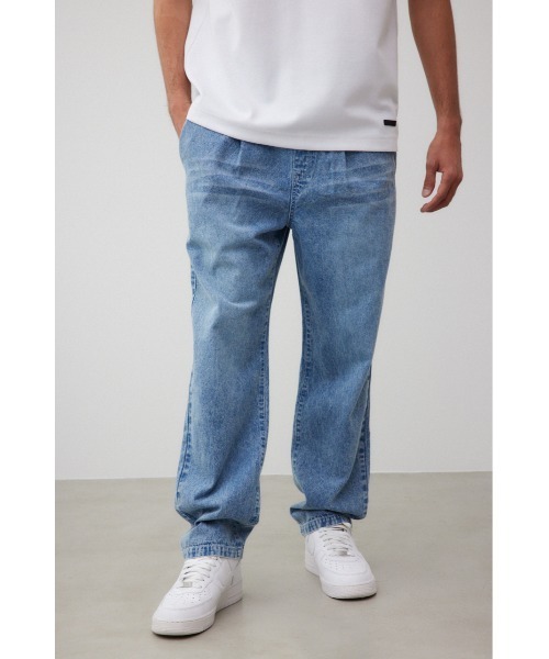 AZUL by moussy（アズールバイマウジー）の「イージーリラックスワイドデニム（デニムパンツ・メンズ・ライトブルー/ライトブラック・FREE）」の14枚目の写真