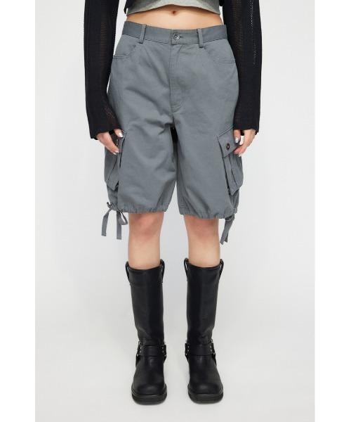 LAGUA GEM（ラグアジェム）の「COTTON ハーフパンツ（その他パンツ・レディース・グレー/ブラック・X-SMALL/SMALL/MEDIUM）」の3枚目の写真