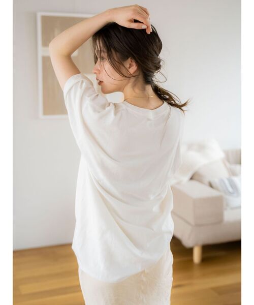 Ungrid（アングリッド）の「フォトビッグロゴTee（Tシャツ/カットソー・レディース・オフホワイト/チャコールグレー/ピンク/イエロー/ブルー・FREE）」の9枚目の写真