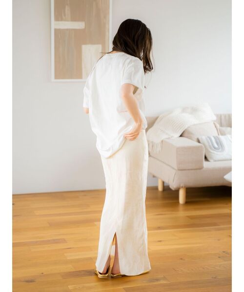 Ungrid（アングリッド）の「フォトビッグロゴTee（Tシャツ/カットソー・レディース・オフホワイト/チャコールグレー/ピンク/イエロー/ブルー・FREE）」の14枚目の写真