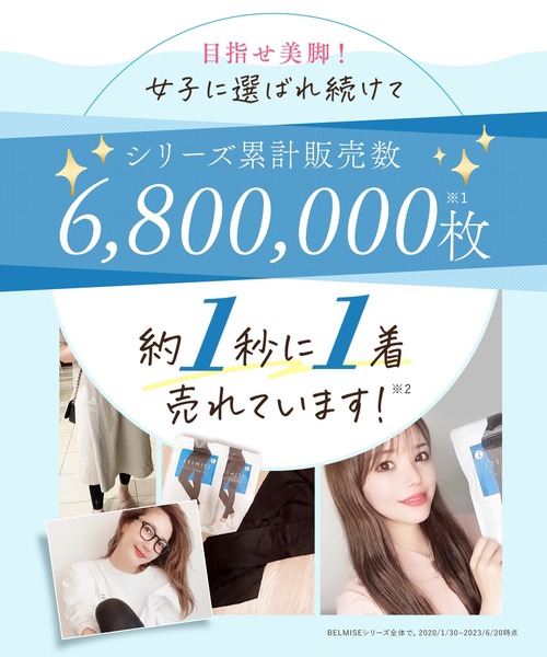 BELMISE(ベルミス)の「【公式】 BELMISE ベルミス 着圧レギンス スリムレギンス 単品 着圧スパッツ レディース 補正下着 着圧 黒 レギンス スパッツ 着圧タイツ ハイウエスト 美脚 脚痩せ むくみ ダイエット タイツ グラマラス ヨガ(レギンス/スパッツ・レディース・ブラック・L-XL/M-L)」の4枚目の写真