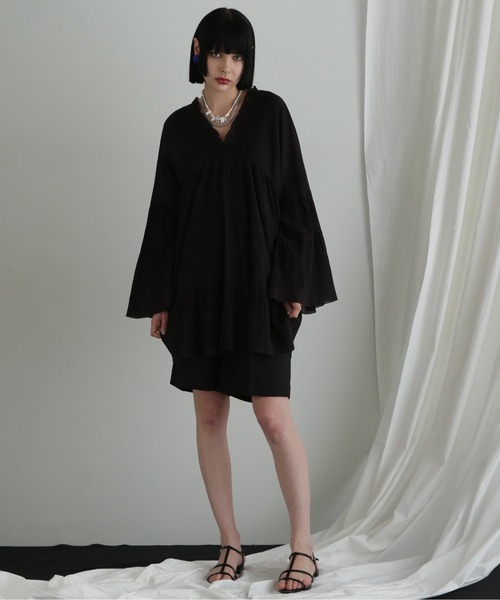 ROSE BUD（ローズバッド）の「コットンピンタックブラウス（シャツ/ブラウス・レディース・ホワイト系その他/ライトグリーン/ブラック・FREE）」の21枚目の写真