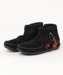 /MINNETONKA/CONCHO FEATHER SIDE ZIP BOOT