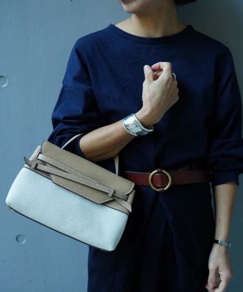 tov(トーヴ)の「TOV(トーヴ) MIMI - M FABRIC/T24S07B284(ハンドバッグ・レディース・イエロー/ブラウン/ブラック・F)」の2枚目の写真