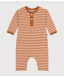 PETIT BATEAU｜プチバトーのロンパース（ボーダー柄）通販