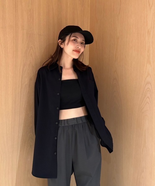 emmi（エミ）の「emmiロゴ撥水コットンキャップ（キャップ・レディース・ブラック/ホワイト・FREE）」の8枚目の写真