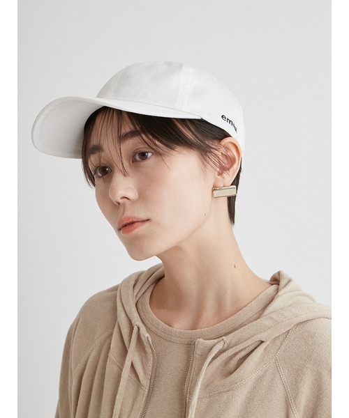 emmi（エミ）の「emmiロゴ撥水コットンキャップ（キャップ・レディース・ブラック/ホワイト・FREE）」の7枚目の写真