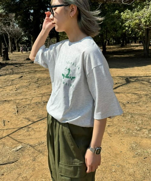 Franklin Climbing(フランクリンクライミング)の「【Franklin Climbing】ブルドッグスケボープリント半袖Tee(Tシャツ/カットソー・レディース・チャコールグレー/ライトグレー/ホワイト・X-LARGE/LARGE/MEDIUM)」の20枚目の写真