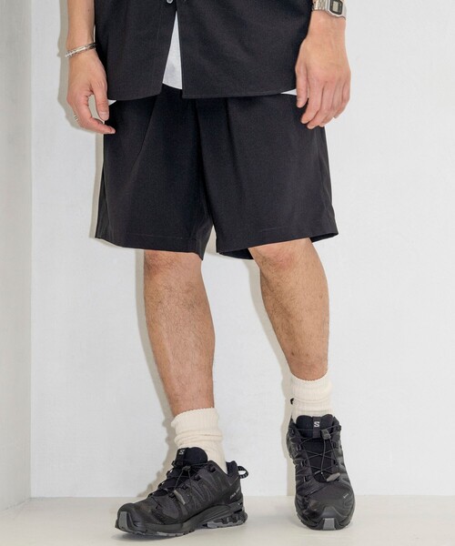 FREAK'S STORE(フリークスストア)の「FREAK’S STORE/フリークスストア Reflax/リフラクス 2タック ワイド ショートパンツ/リラックスフィット(その他パンツ・メンズ・オフホワイト/オリーブ/チャコールグレー/ブラック・LARGE/MEDIUM/SMALL)」の9枚目の写真