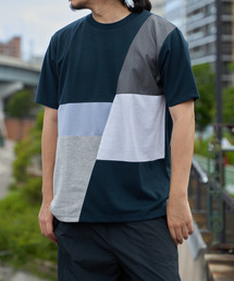 ブロックスポンチ切り替えTシャツ