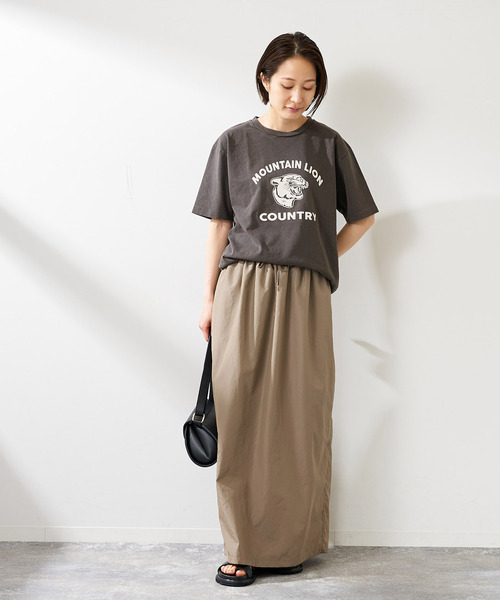 SLOBE IENA Mixta mountain lion Tシャツ 別注》【MIXTA/ミクスタ】MOUNTAIN LION CREW T-SHIRTS：Tシャツ
