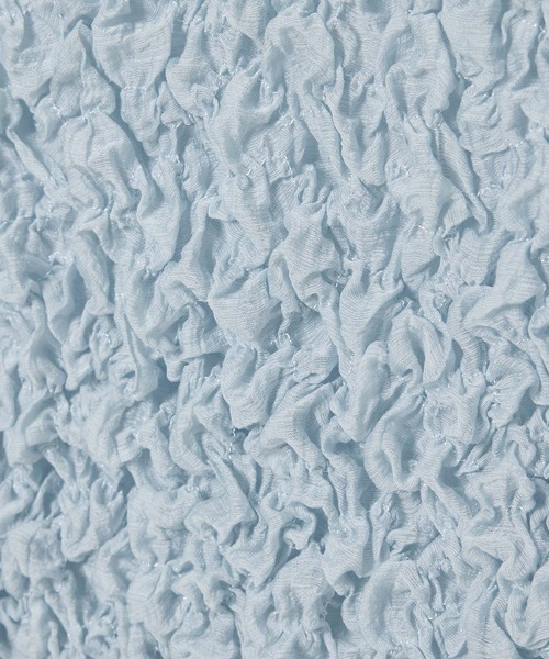 ADAM ET ROPE'（アダムエロペ）の「【洗える】シャーリングギャザーホックトップス（カーディガン/ボレロ・レディース・ブラック/ホワイト/サックスブルー・FREE）」の21枚目の写真