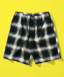 FREAK'S STORE | FREAK’S STORE/フリークスストア T/R CHECK EASY SHORTS PANT/テトロン チェック イージー ショートパンツ/ショーツ/リラックスフィット(その他パンツ)