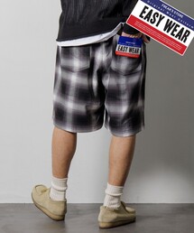 FREAK'S STORE | FREAK’S STORE/フリークスストア T/R CHECK EASY SHORTS PANT/テトロン チェック イージー ショートパンツ/ショーツ/リラックスフィット(その他パンツ)