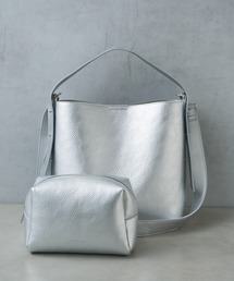 Actually | フェイクレザー 2wayミニショルダー ポーチ付き(ショルダーバッグ)