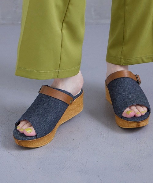 Fashion Letter(ファッションレター)の「日本製サボサンダル レディース 痛くないサンダル(サンダル・レディース・ベージュ/ネイビー/ブルー/ブラック・S/M/L/LL)」の5枚目の写真