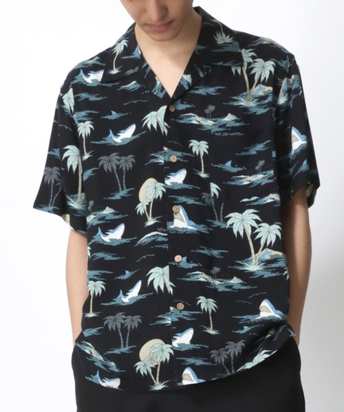 美品】ドライボーンズ アロハシャツ アロハシャツ オープン