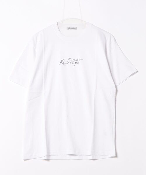 STYLEBLOCK(スタイルブロック)の「半袖プリントTシャツ(Real)(Tシャツ/カットソー・メンズ・パープル/ブラック/ホワイト・L/LL/M)」の5枚目の写真