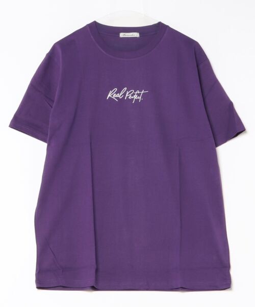 STYLEBLOCK(スタイルブロック)の「半袖プリントTシャツ(Real)(Tシャツ/カットソー・メンズ・パープル/ブラック/ホワイト・L/LL/M)」の7枚目の写真