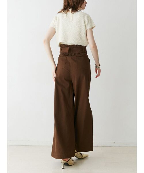 jouetie（ジュエティ）の「スーパーハイウエストワイドパンツ（その他パンツ・レディース・ブラウン/レッド/ブルー・MEDIUM/SMALL）」の22枚目の写真