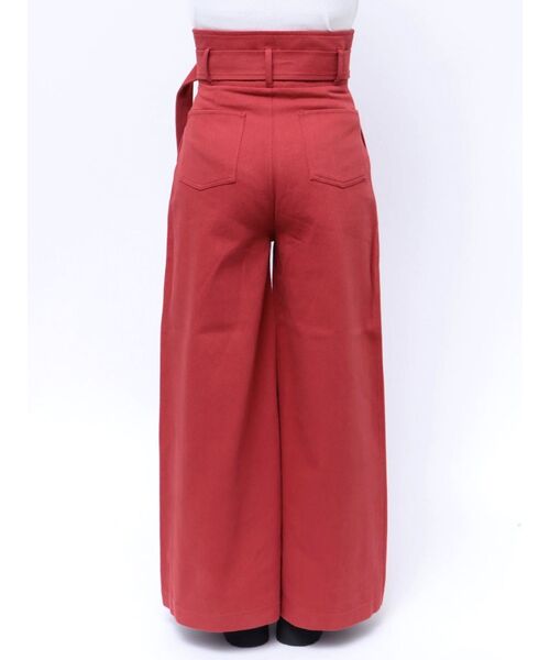 jouetie（ジュエティ）の「スーパーハイウエストワイドパンツ（その他パンツ・レディース・ブラウン/レッド/ブルー・MEDIUM/SMALL）」の7枚目の写真